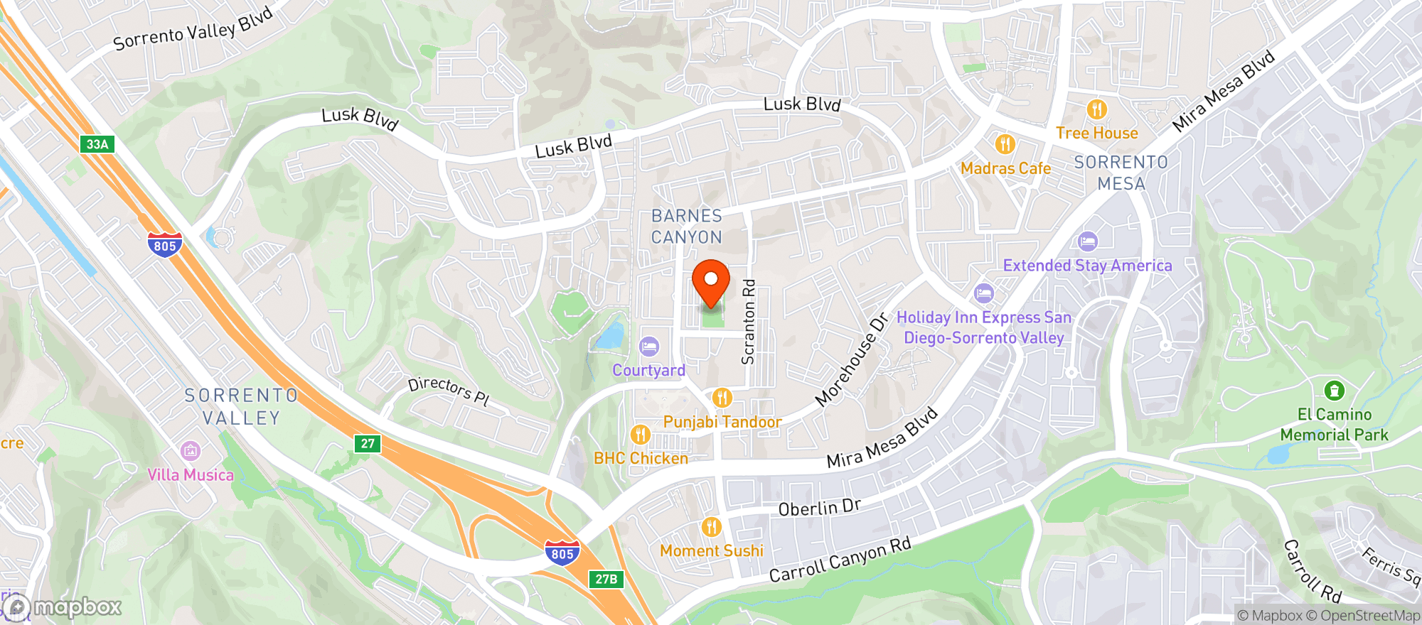 Map showing Karl Strauss Brewery & Restaurant