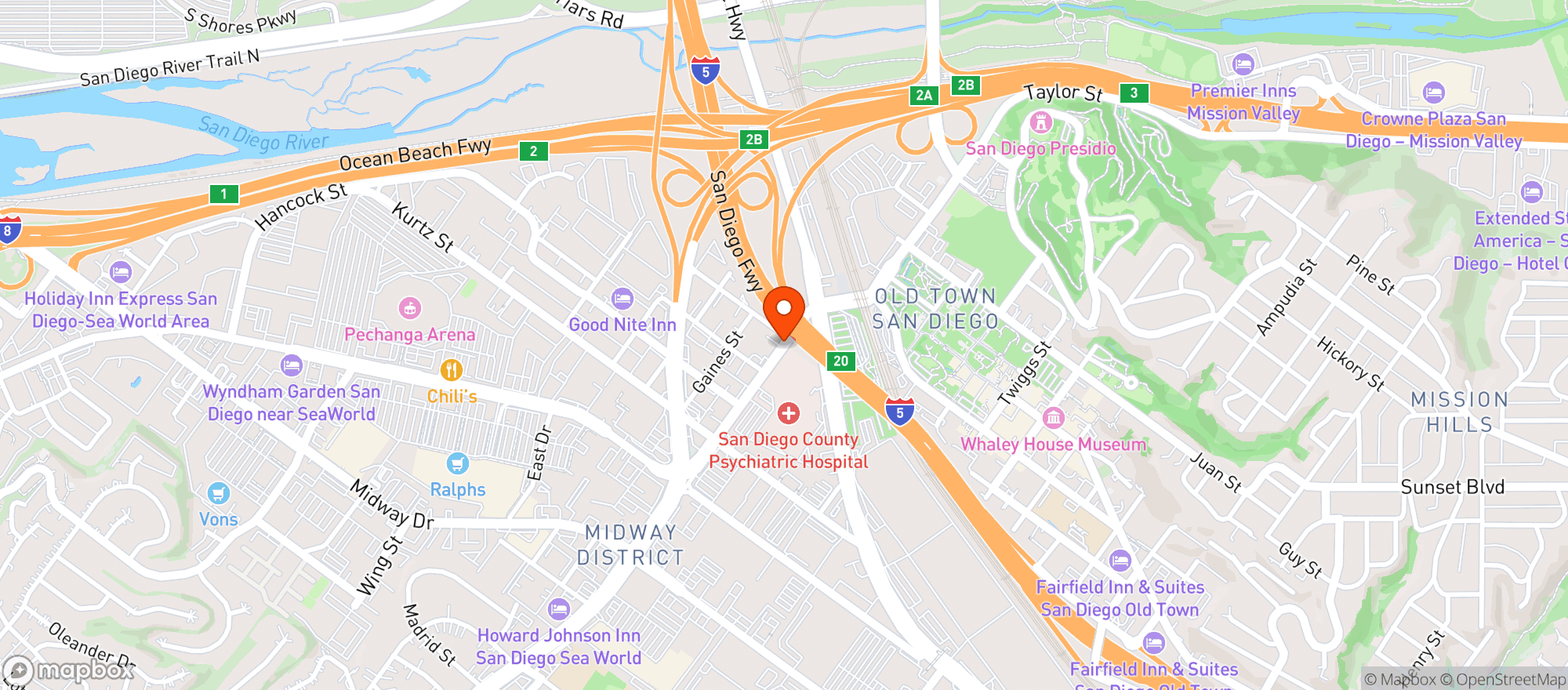 Map showing Fuller Liquor & Deli