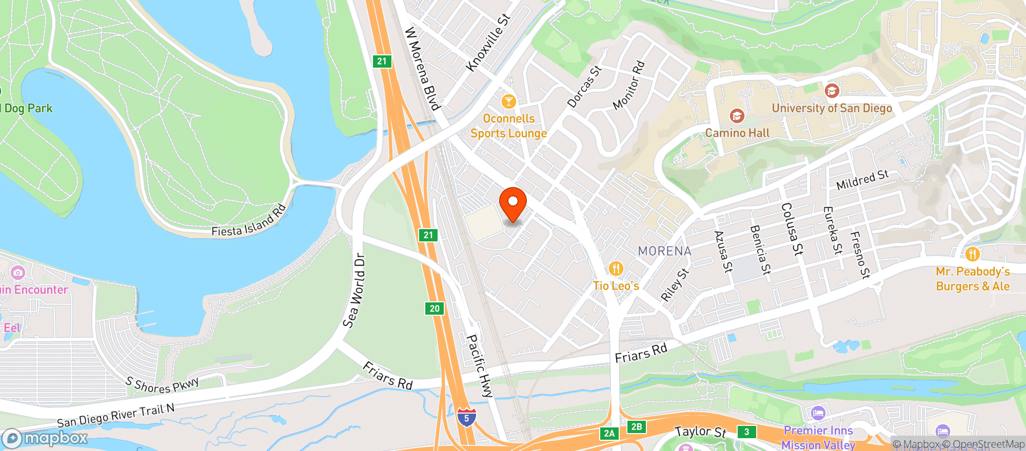 Map showing Ulbp - Bay Park