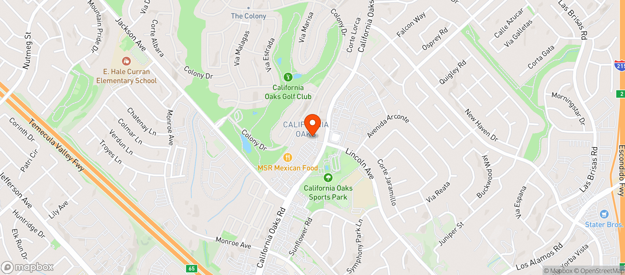 Map showing Gnc