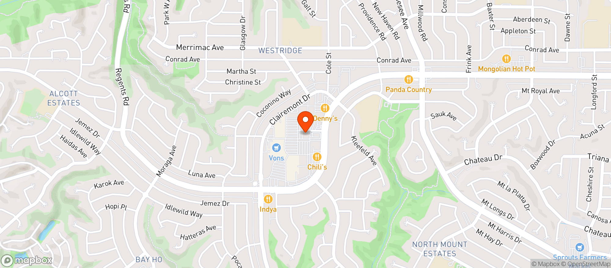 Map showing Outback Steakhouse #553