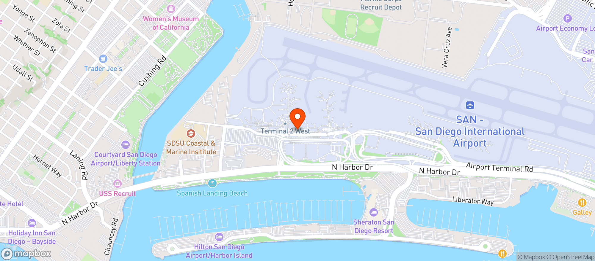 Map showing Hms Pga Tour Grill