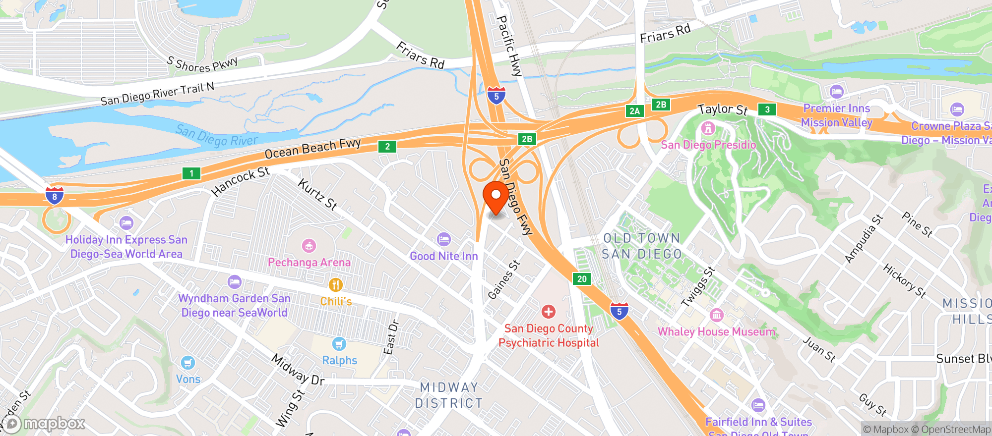 Map showing Terra Bella Nursery