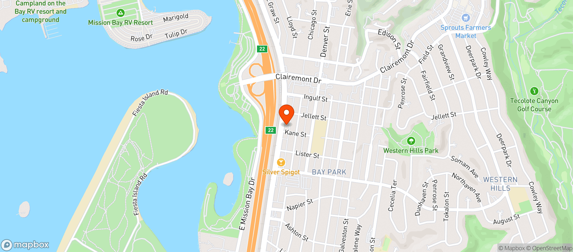 Map showing The Pub