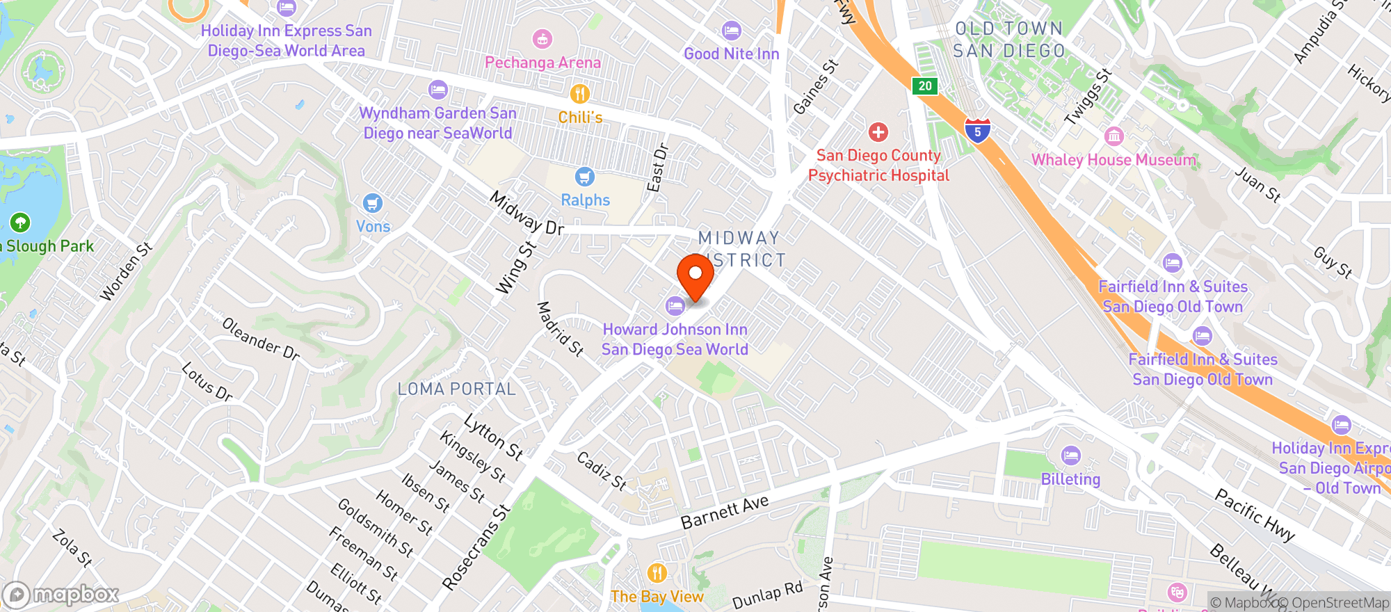 Map showing Gnc