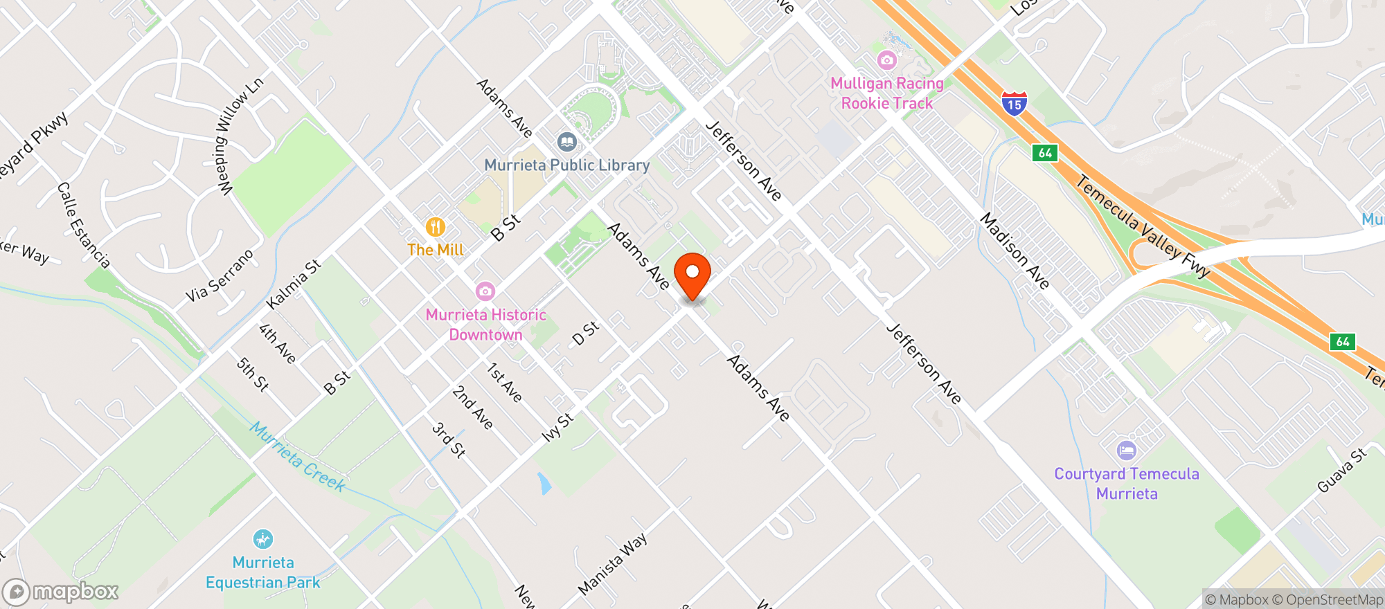 Map showing Brand X Liquor