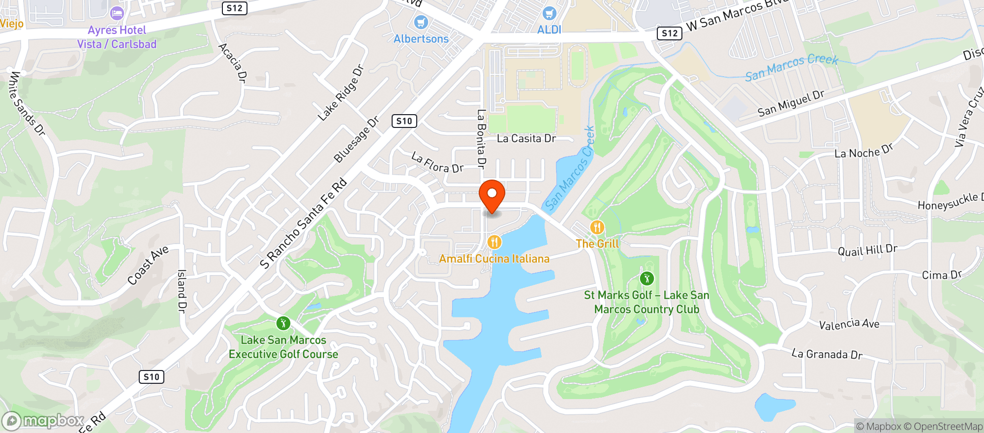 Map showing Lakehouse Hotel & Resort
