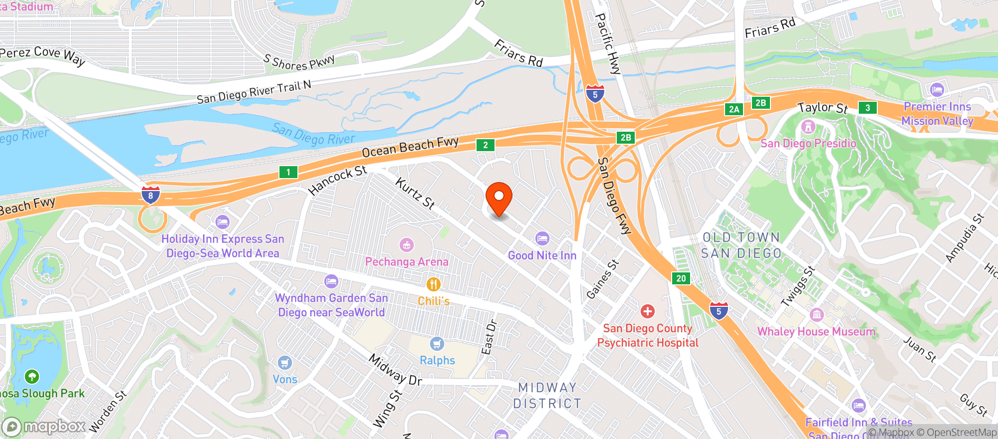 Map showing Golden State Greens
