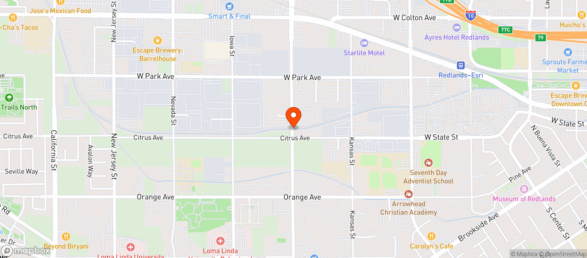 Map showing Power Source Depot