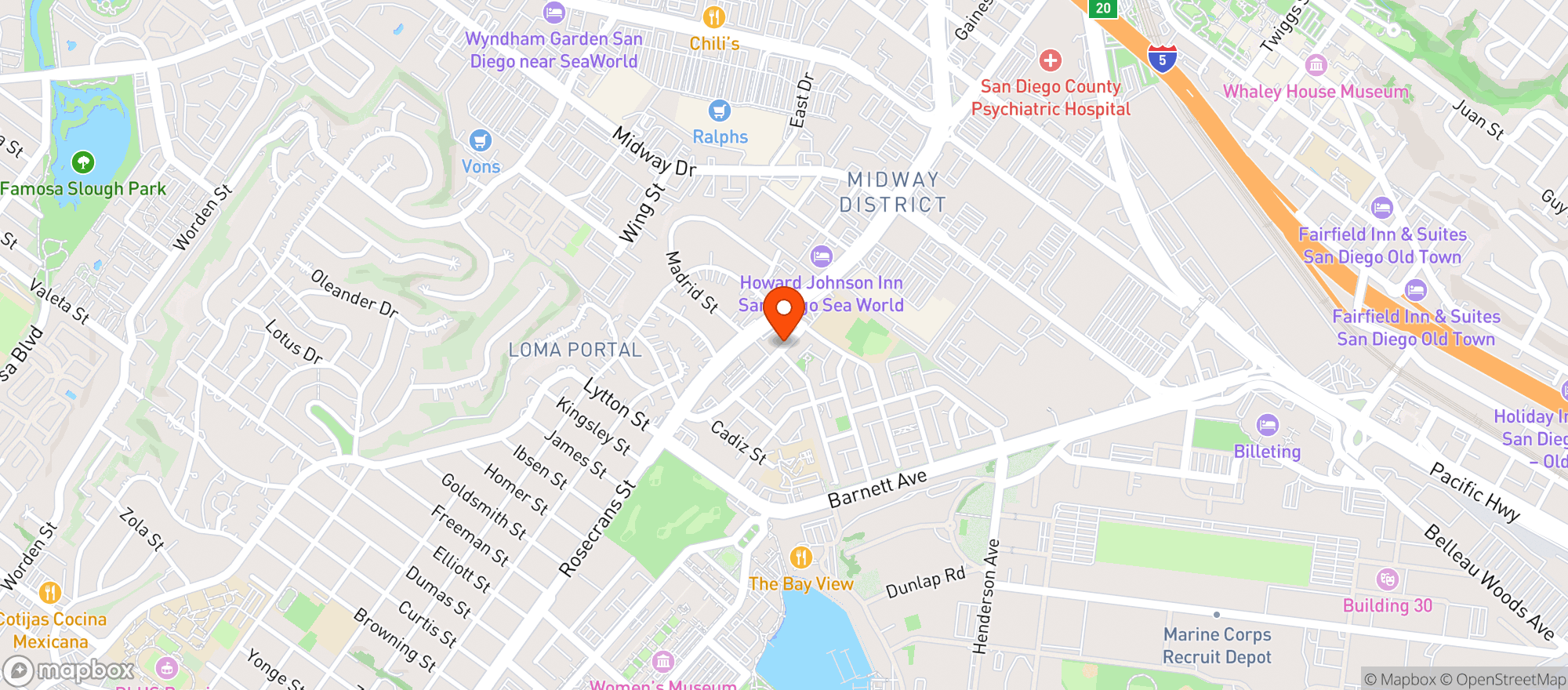 Map showing Bevmo!