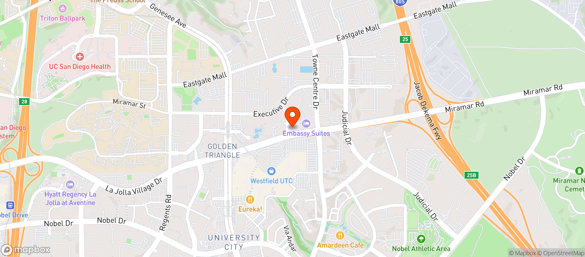 Map showing P F Changs China Bistro #1300