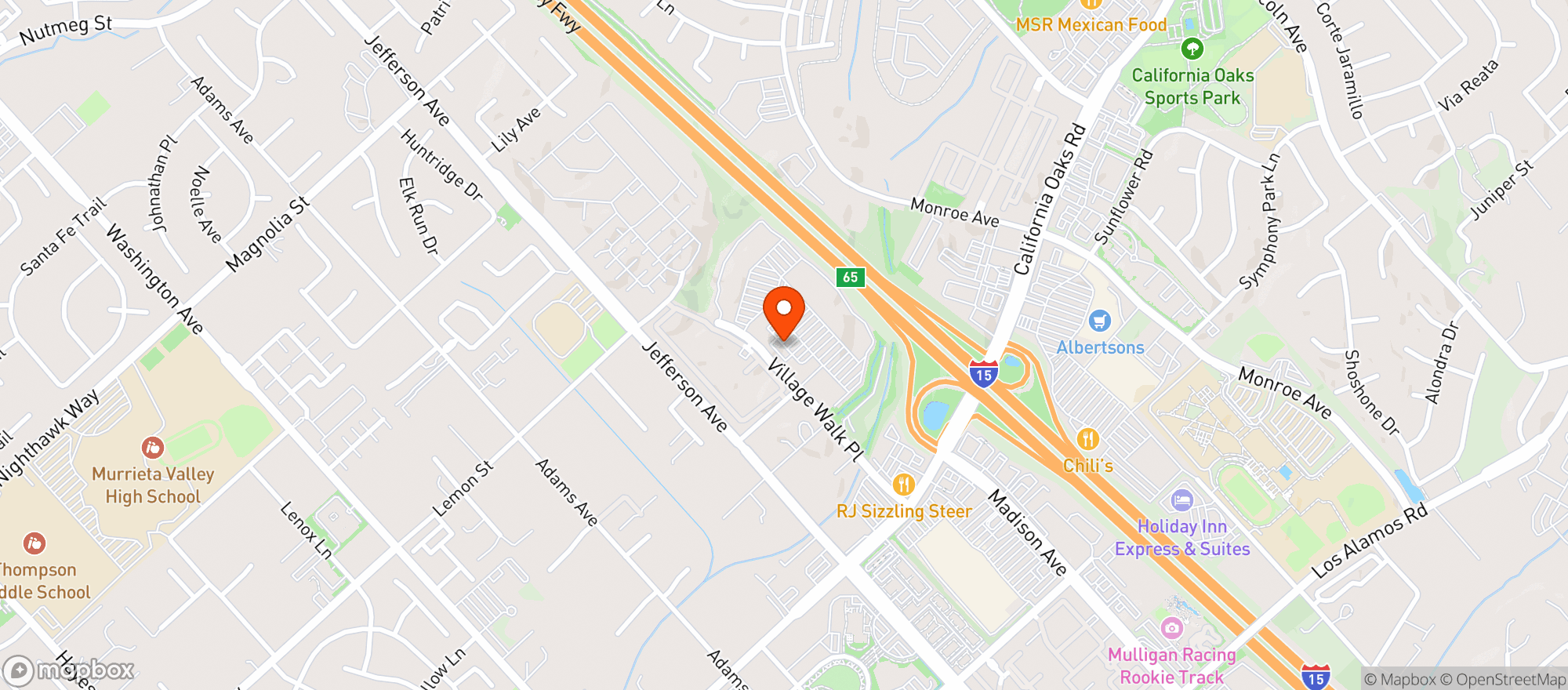 Map showing BevMo