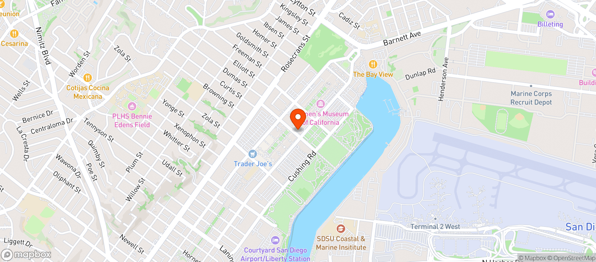 Map showing Solare Ristorante Italiano