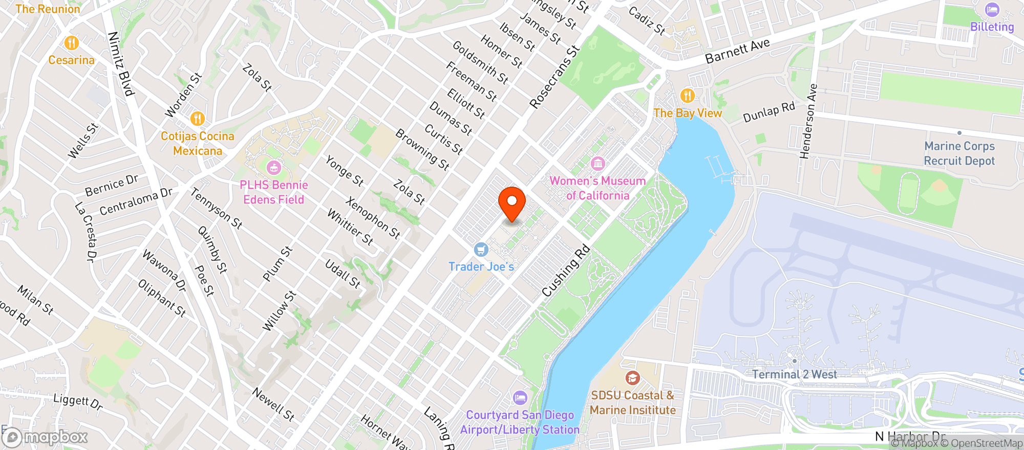 Map showing Vons
