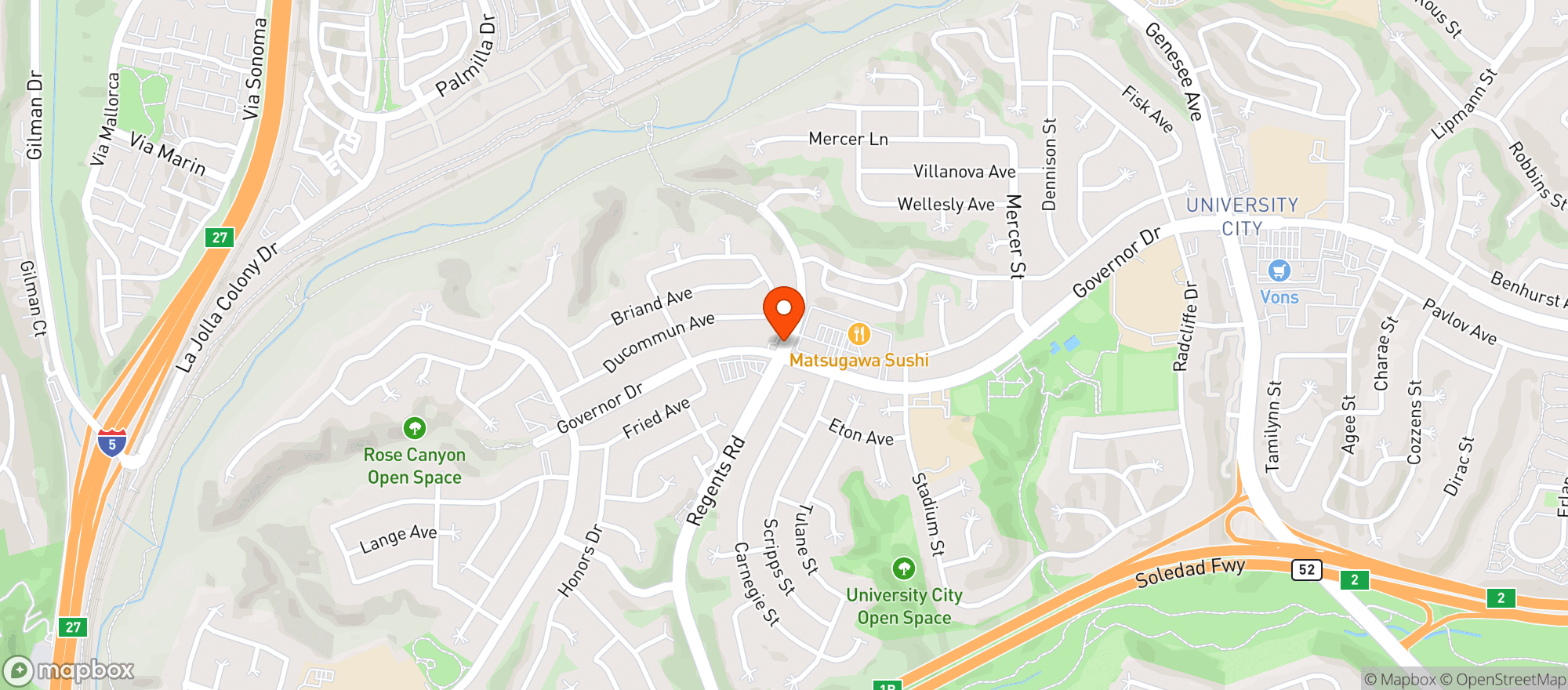 Map showing Outcast Grill