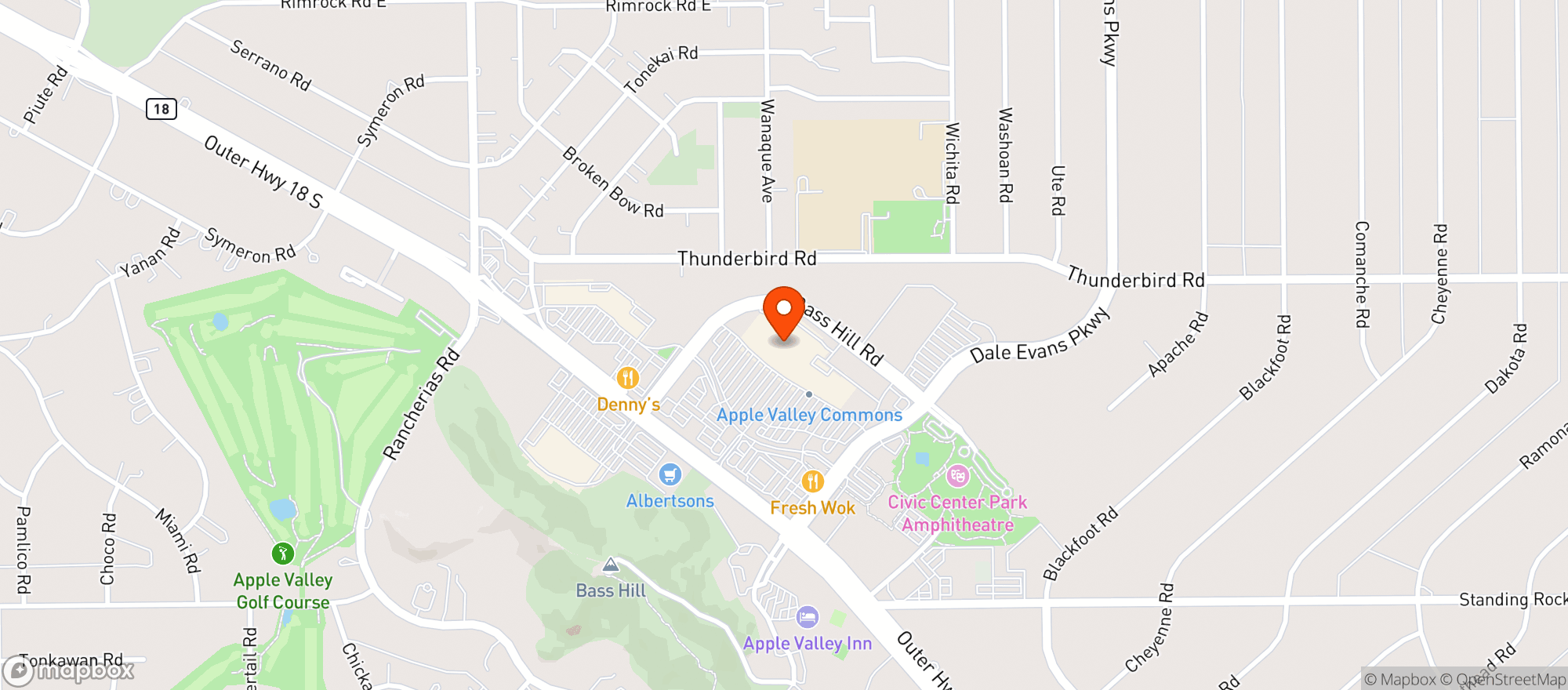 Map showing Target