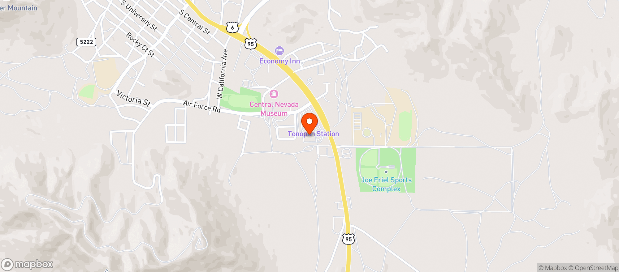 Map showing Raleys