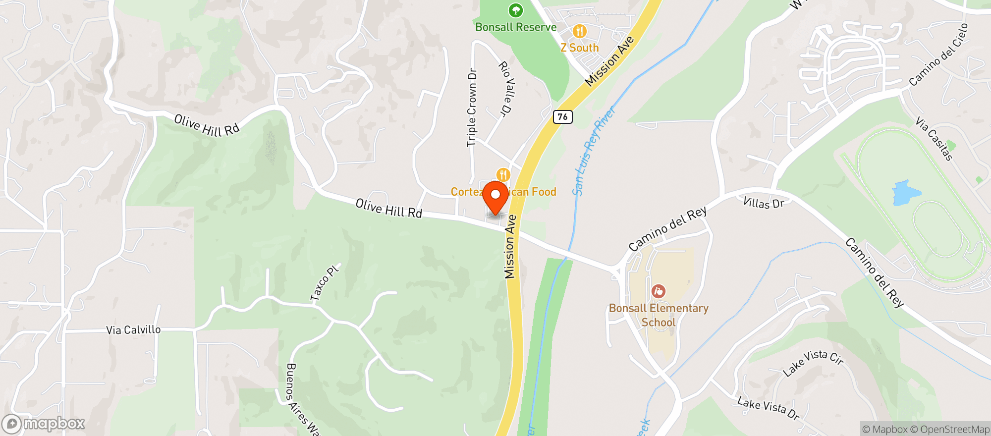 Map showing 7 Eleven