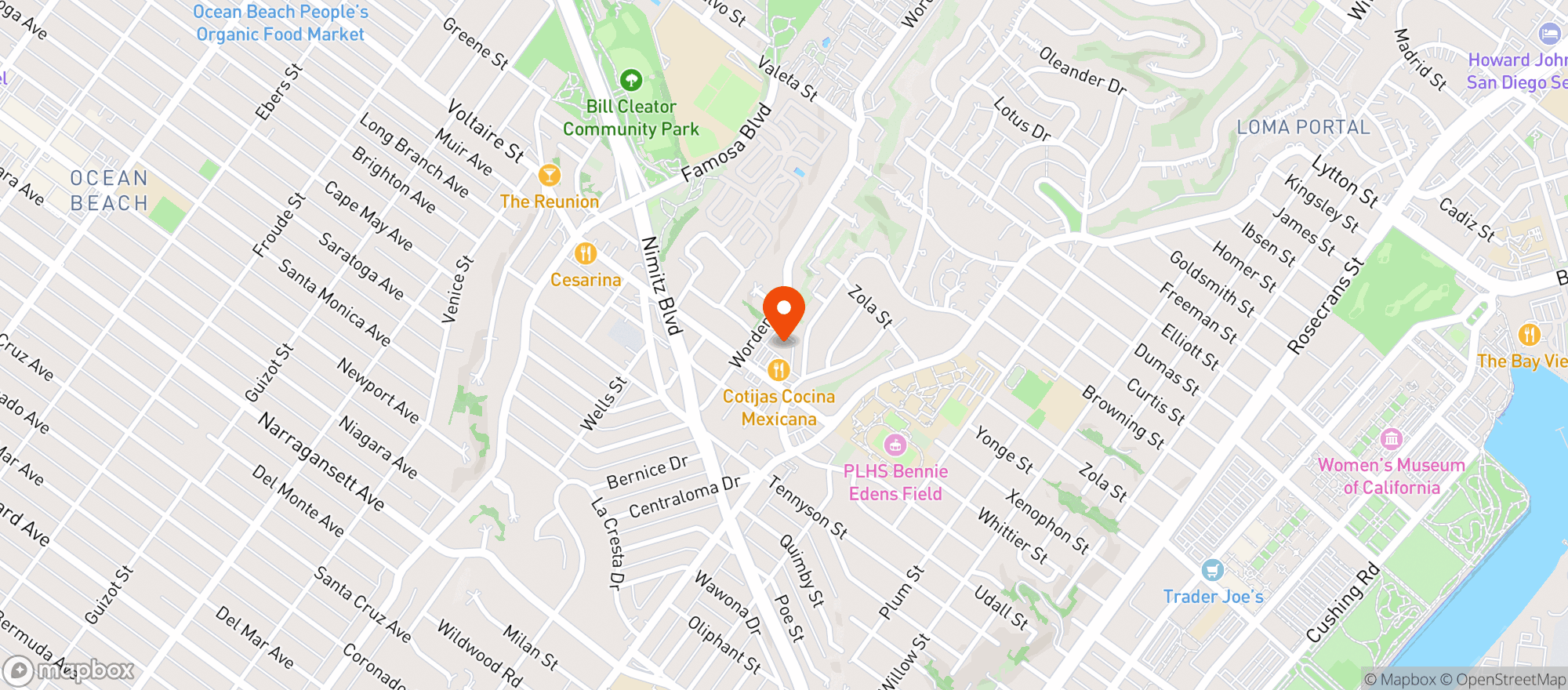 Map showing Stumps Family Market