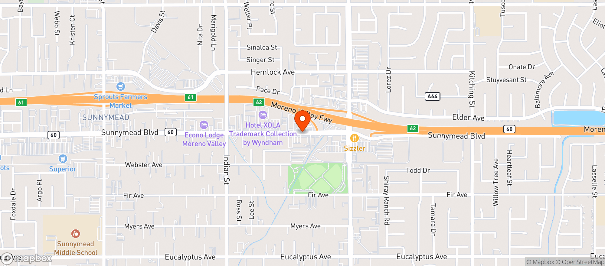 Map showing Mariscos Mazatlan Restaurant