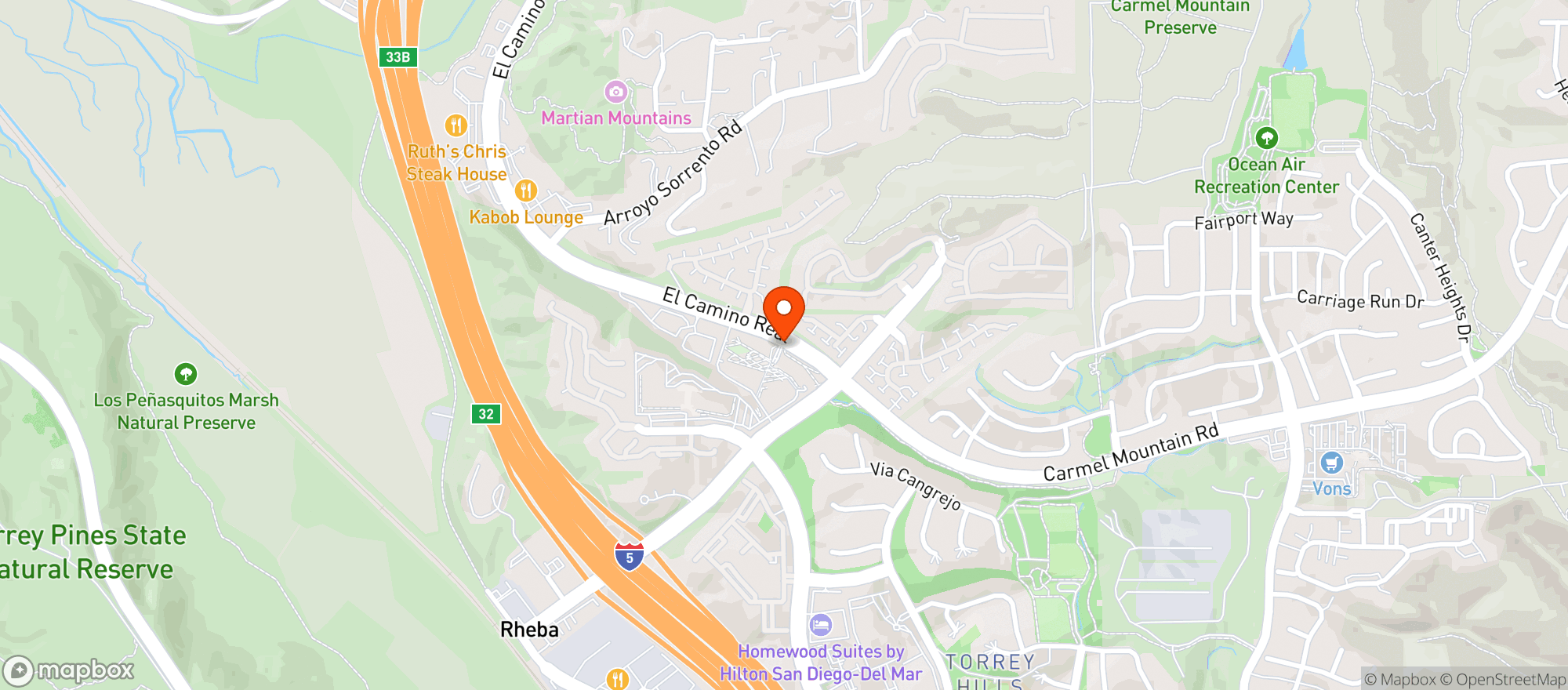 Map showing The Clubhouse