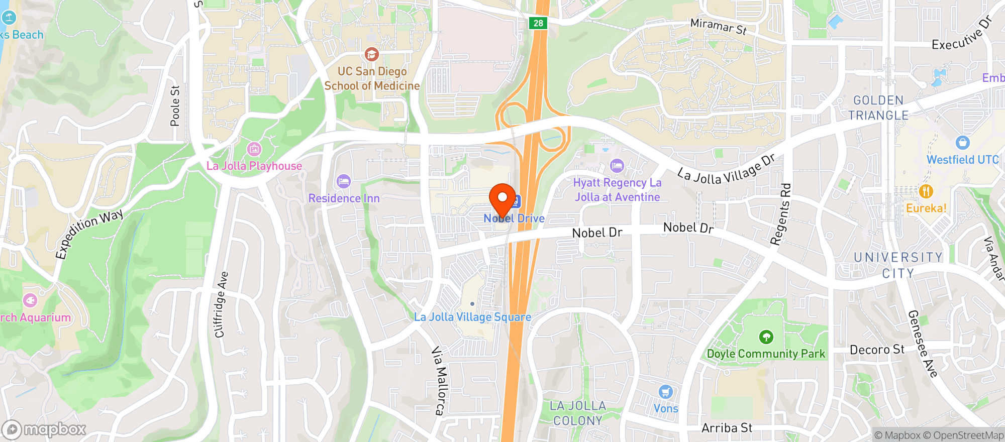 Map showing Whole Foods Market | La Jolla