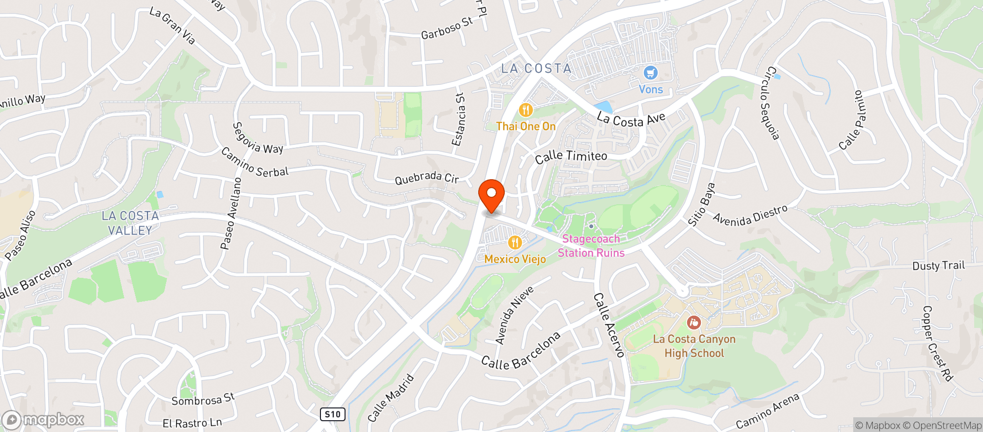 Map showing Crust Pizzeria