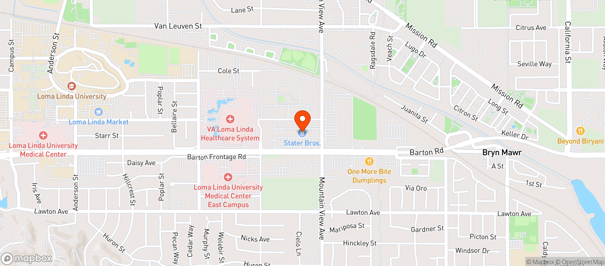 Map showing Stater Bros Markets #81
