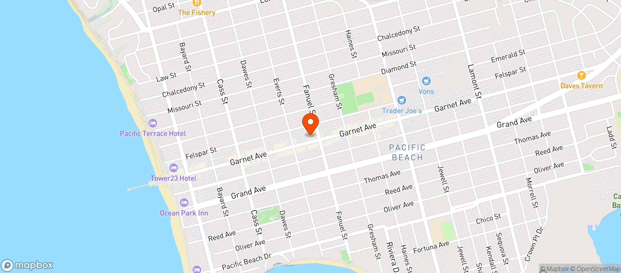 Map showing Sprouts Farmers Market