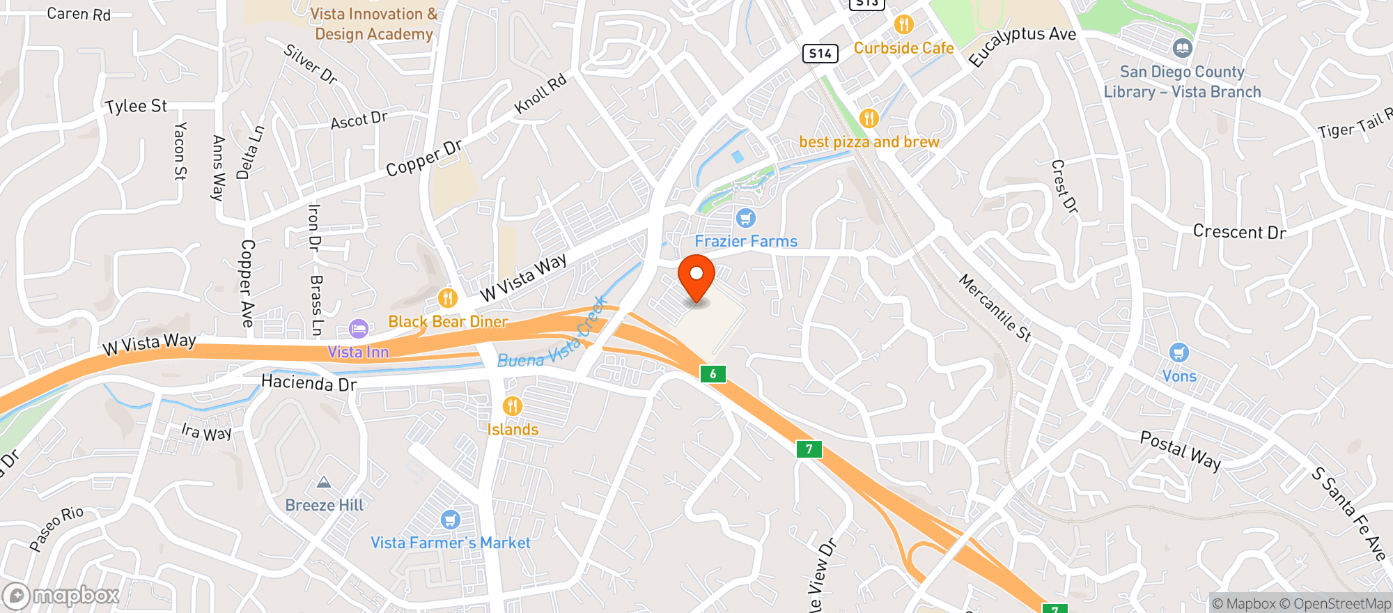 Map showing Bevmo!