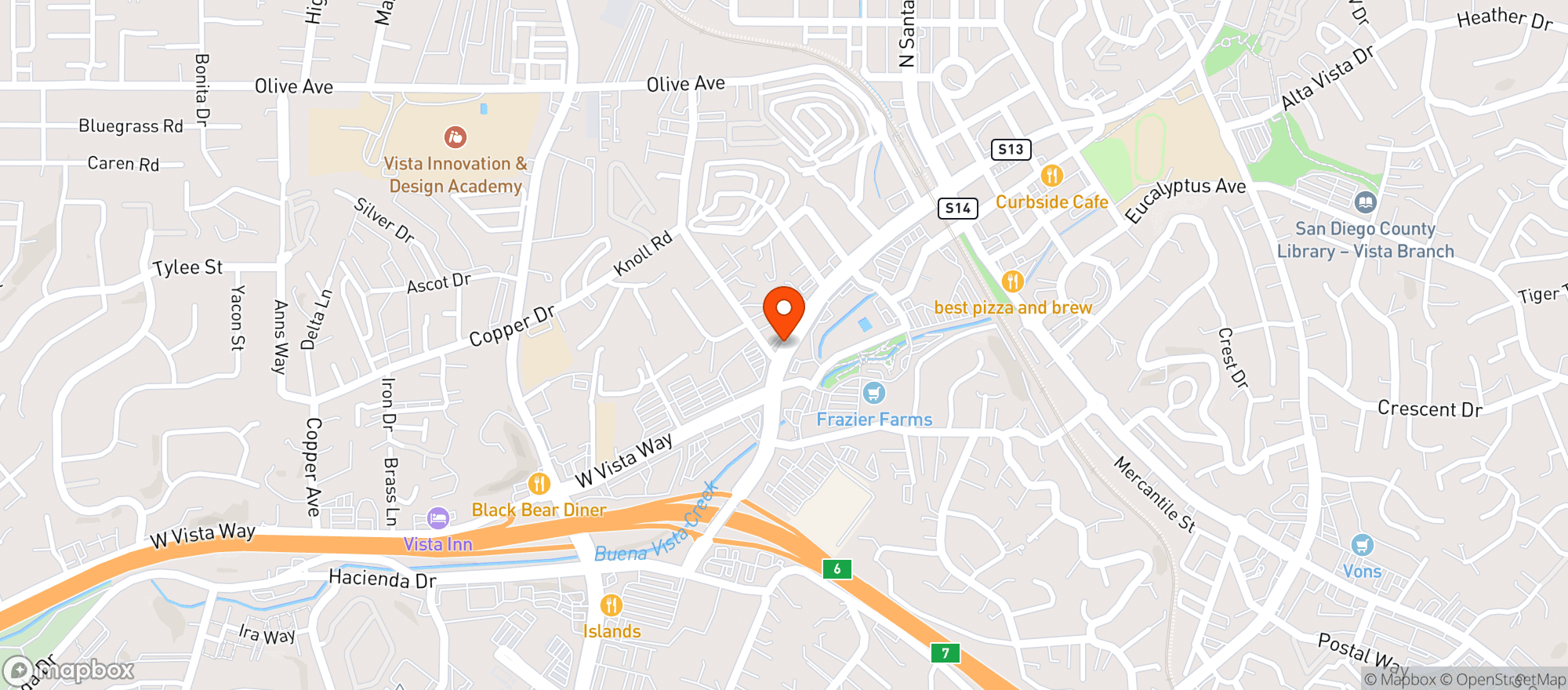 Map showing Mr As Liquor