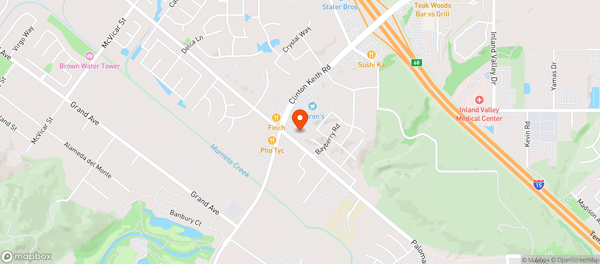 Map showing Buzz Cannabis - Wildomar