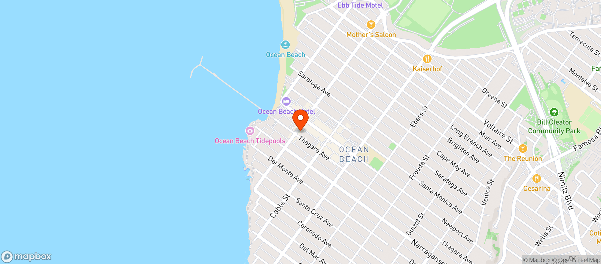 Map showing Raglan Public House