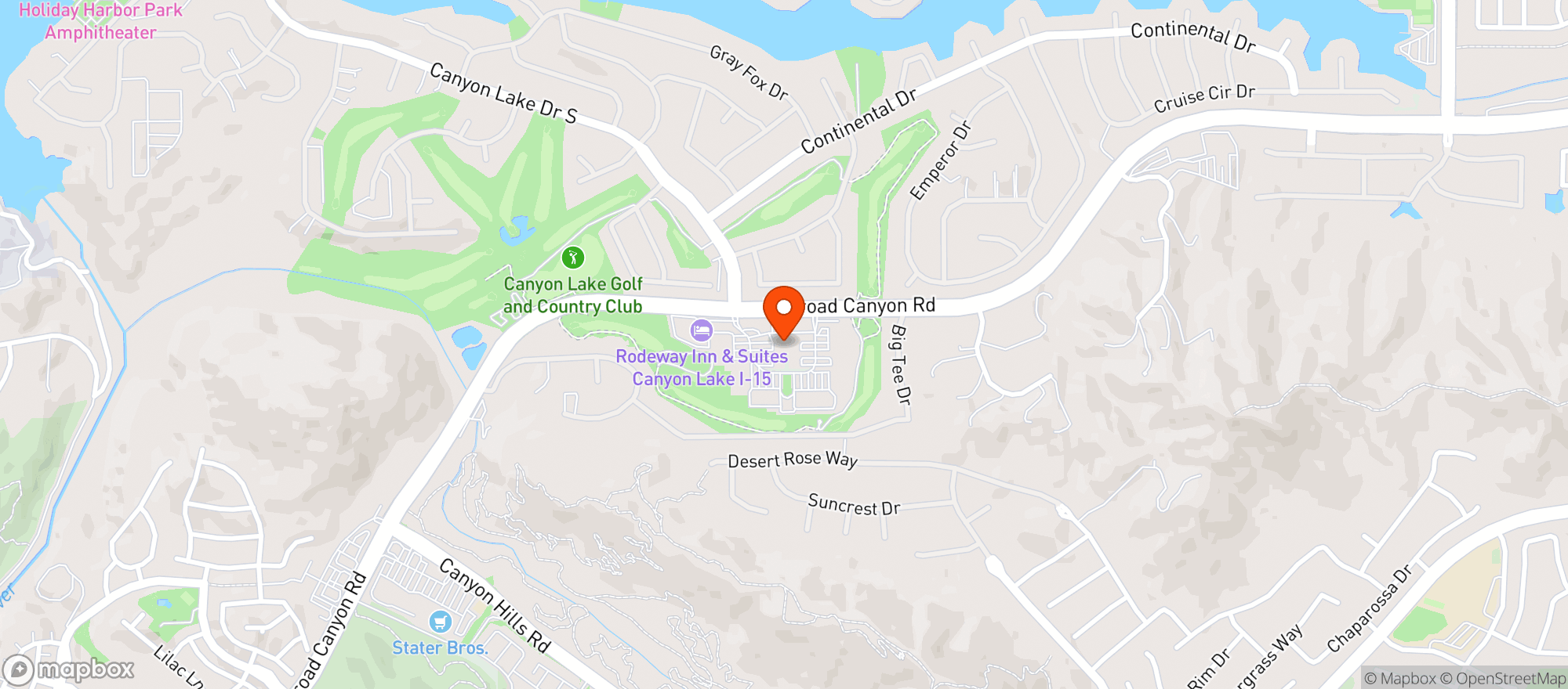 Map showing Canyon Lake Market
