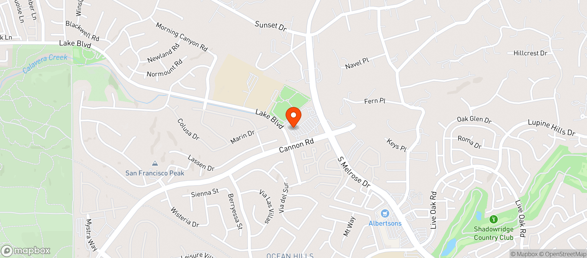 Map showing Walgreens