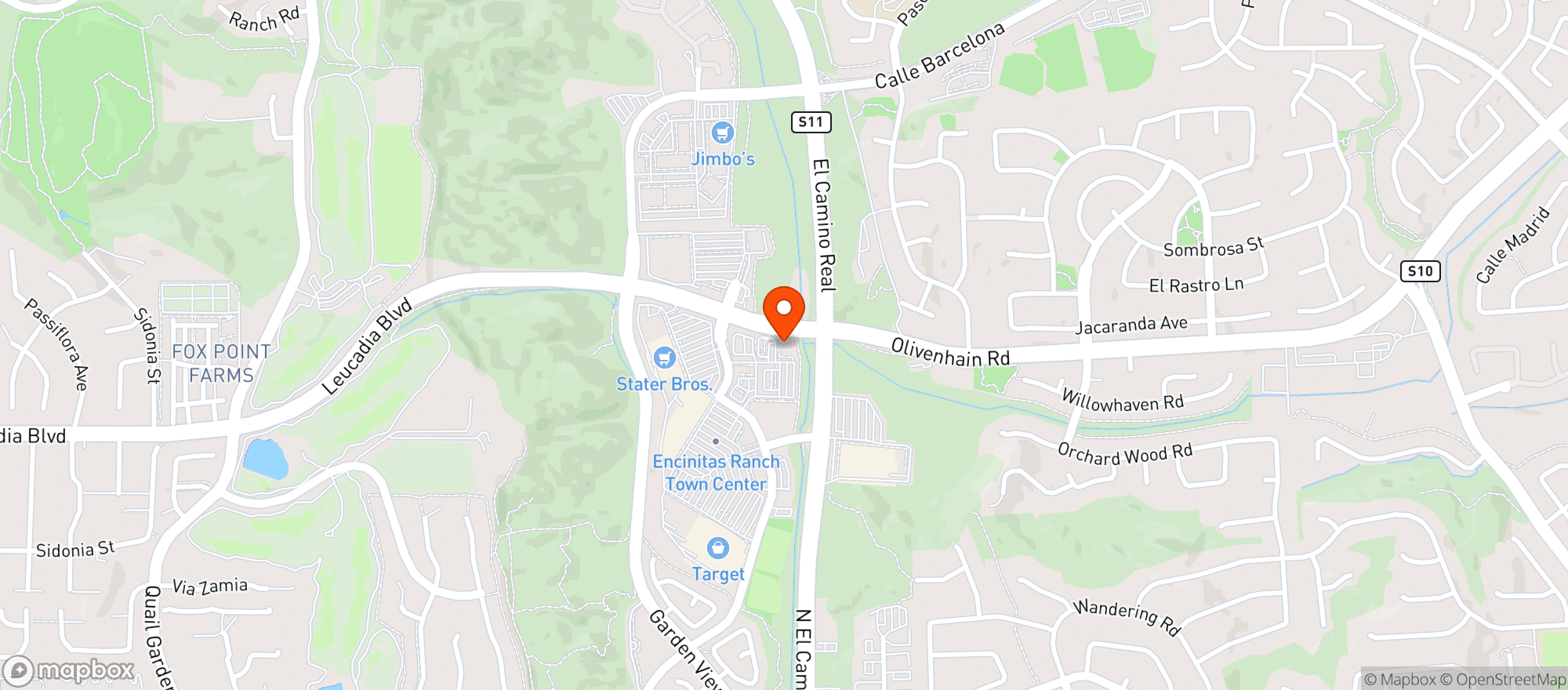 Map showing Enzos Bbq Ale House