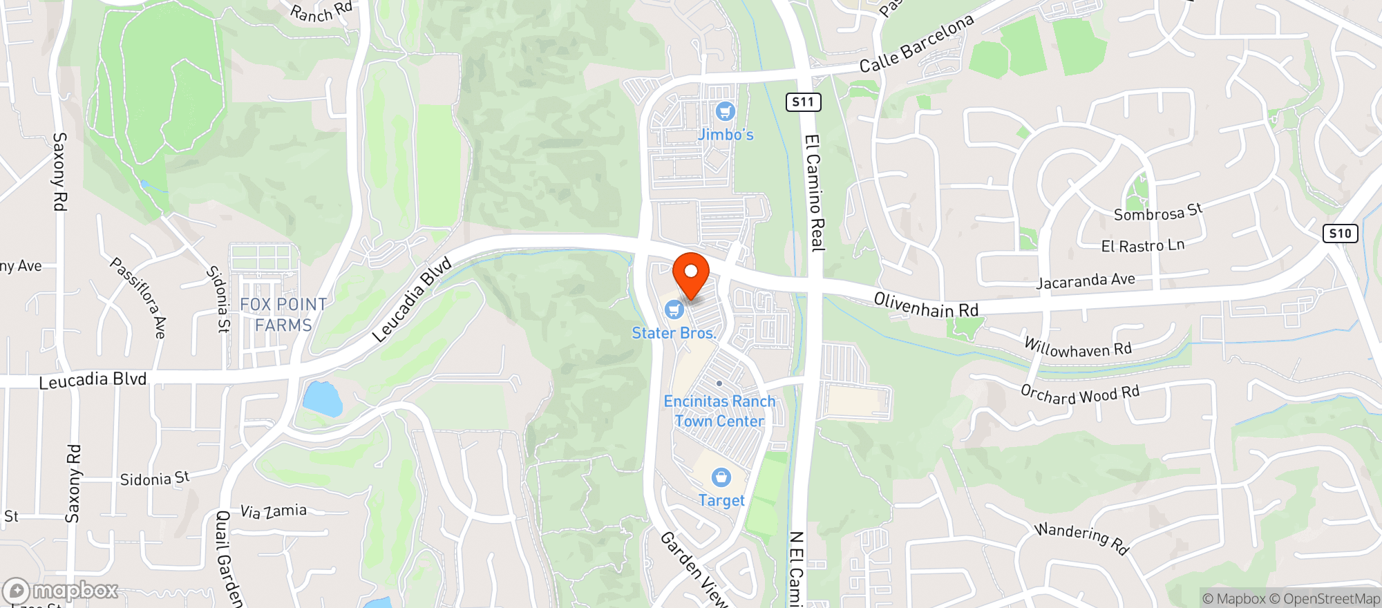 Map showing Stater Bros