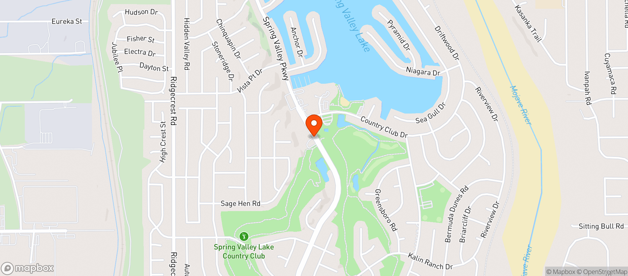 Map showing Marina Grocery and Liquor