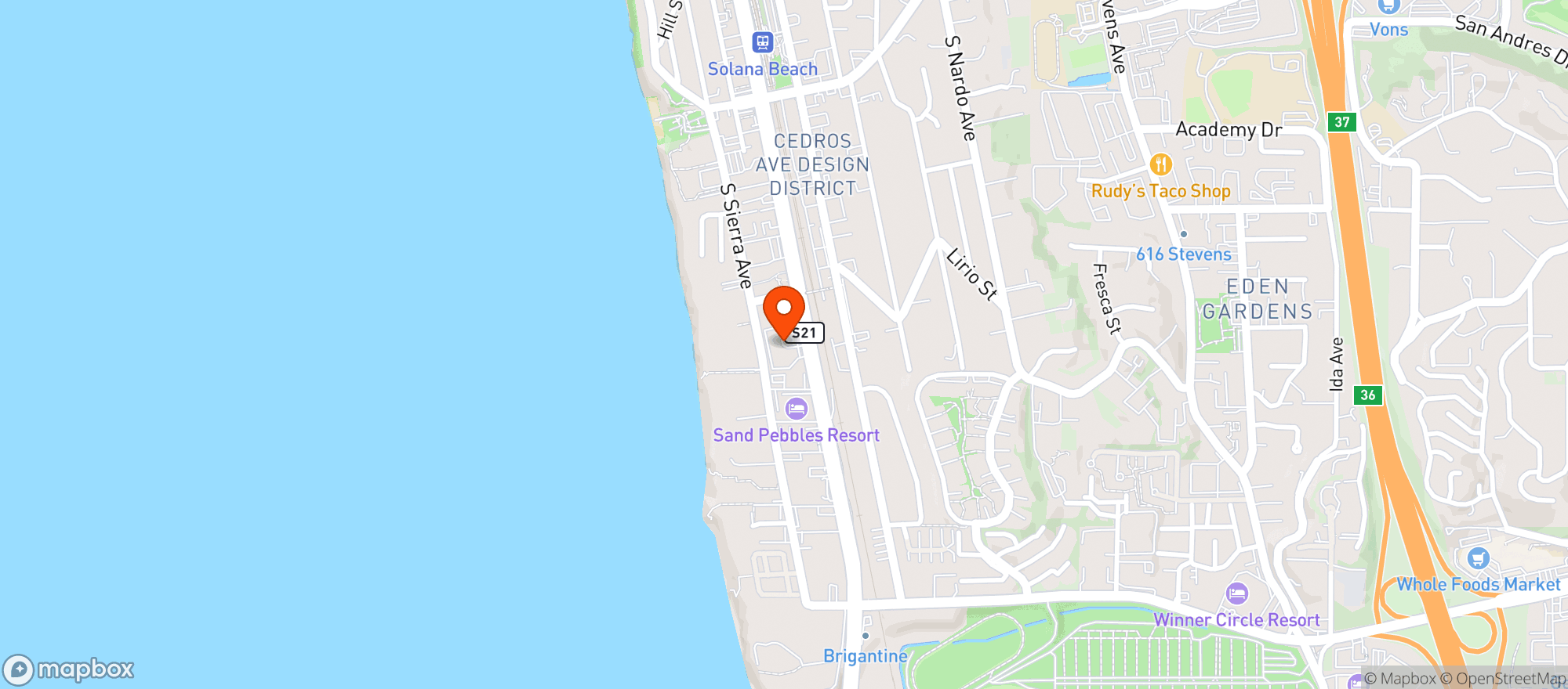 Map showing Lana