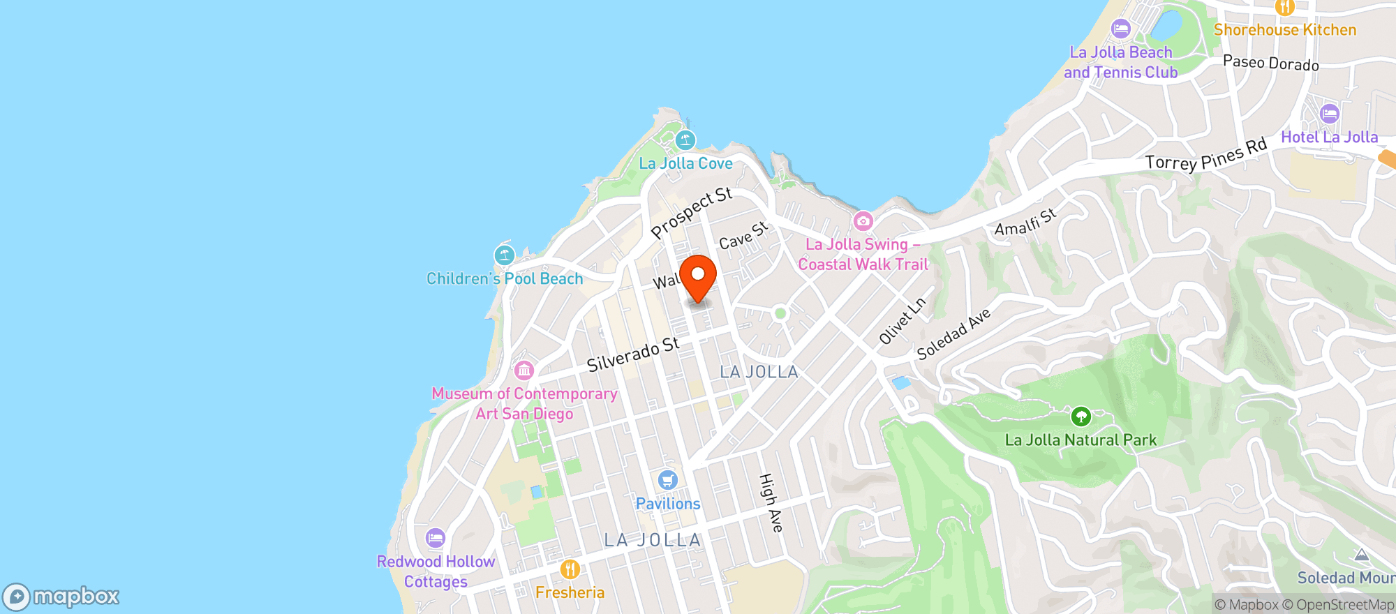 Map showing Le Coq