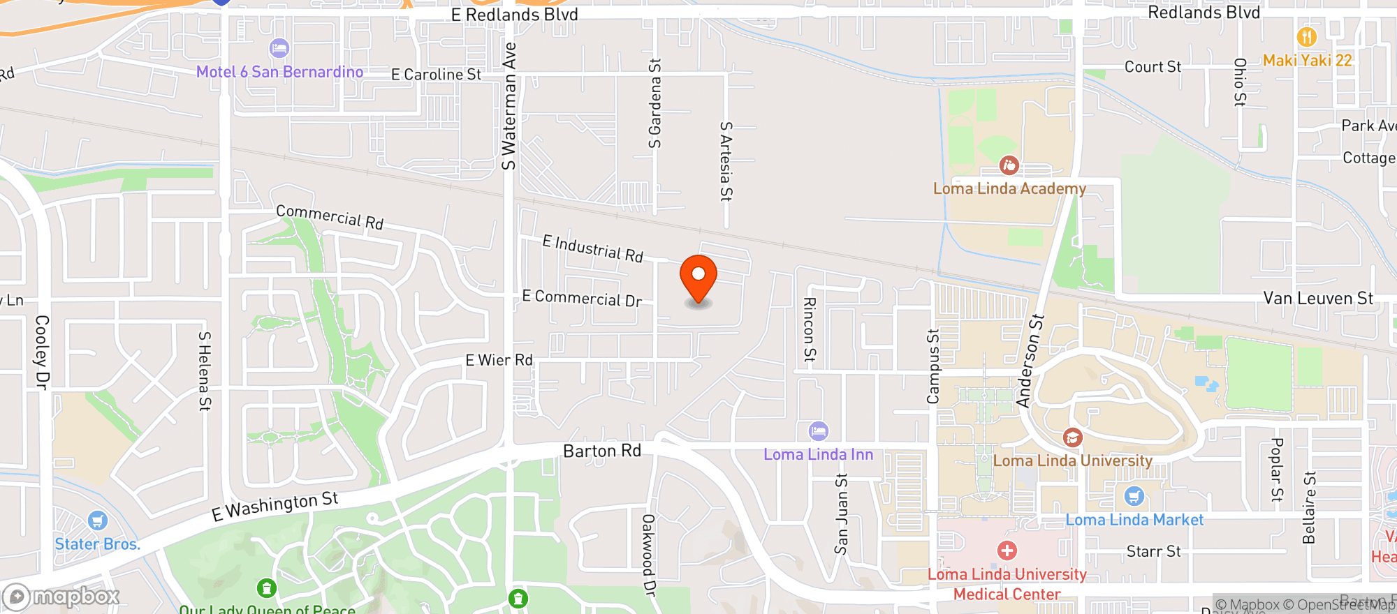 Map showing Harbor Distributing Spe #00081