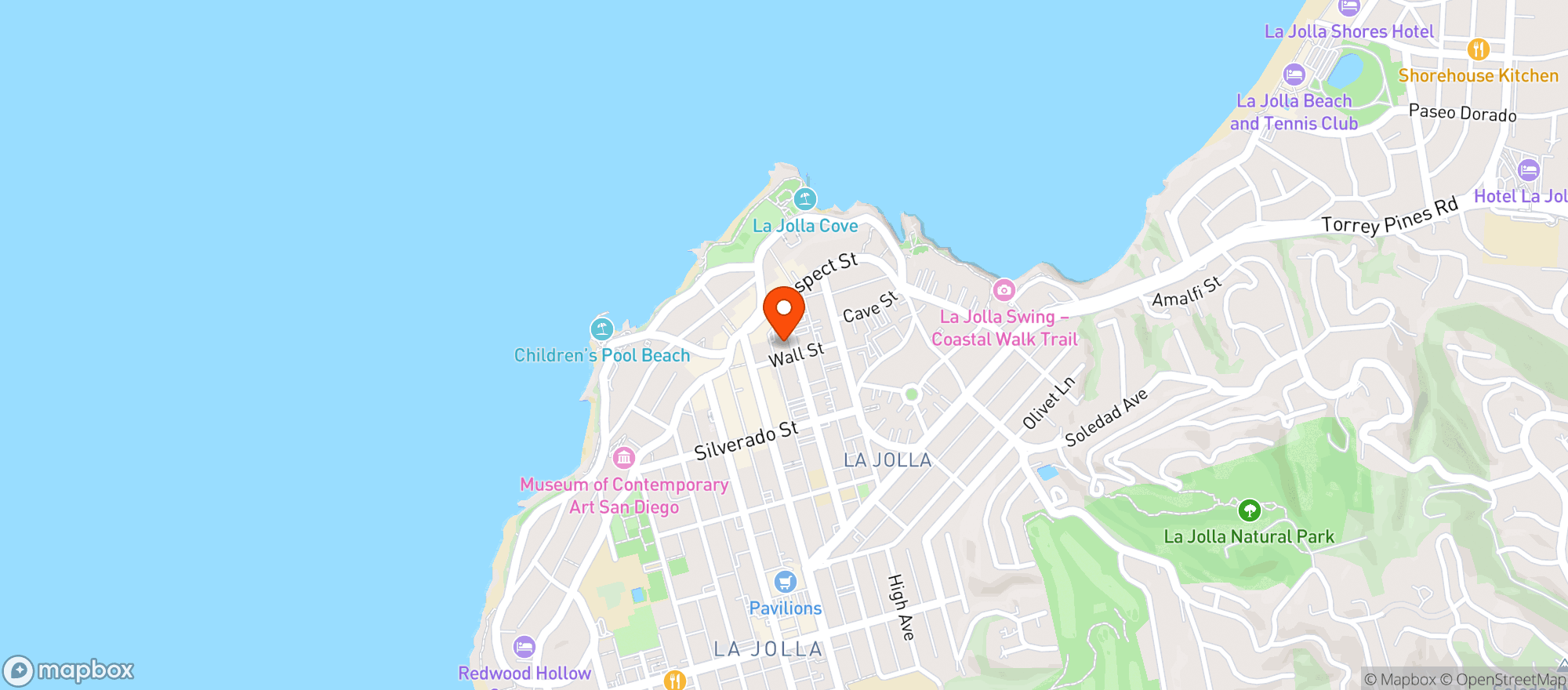 Map showing Queenstown Village