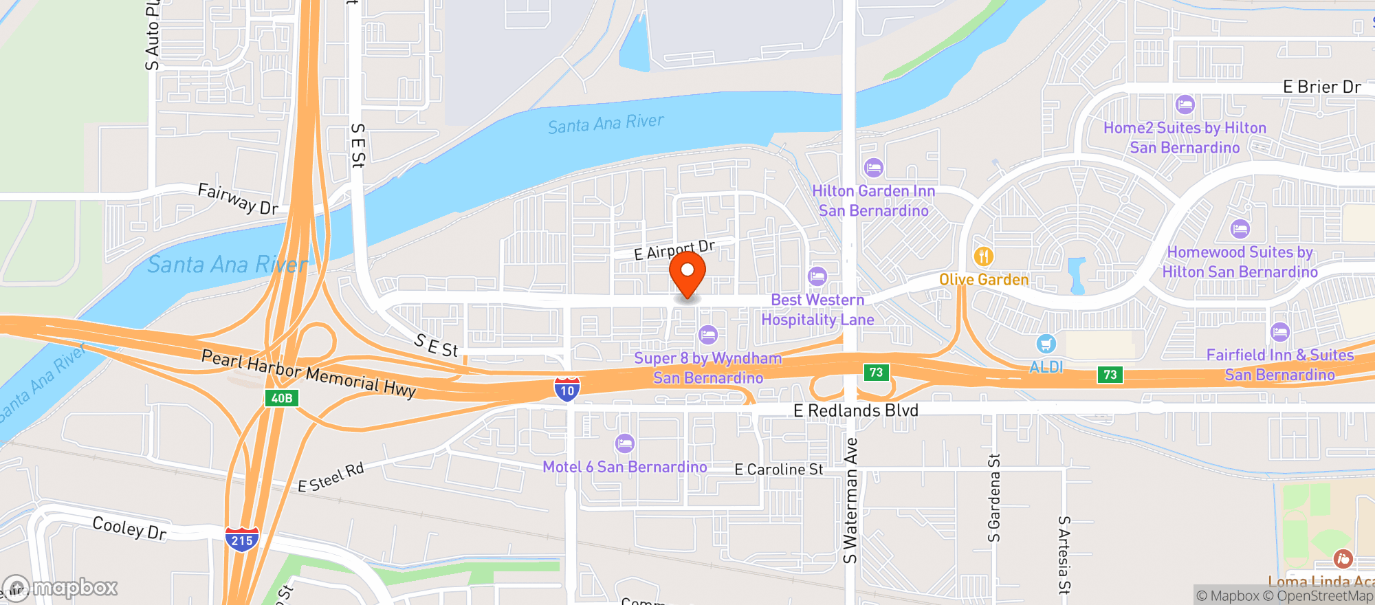 Map showing Red Lobster