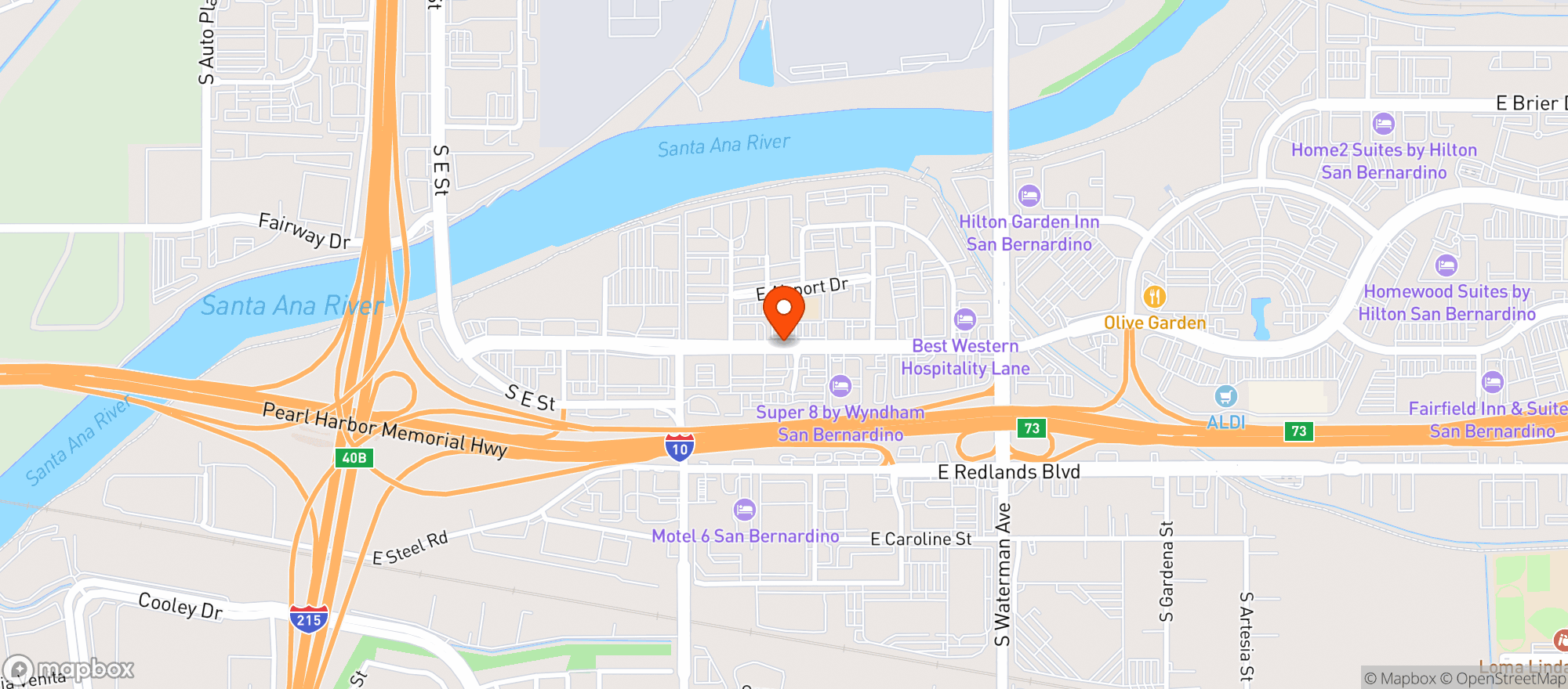Map showing El Torito
