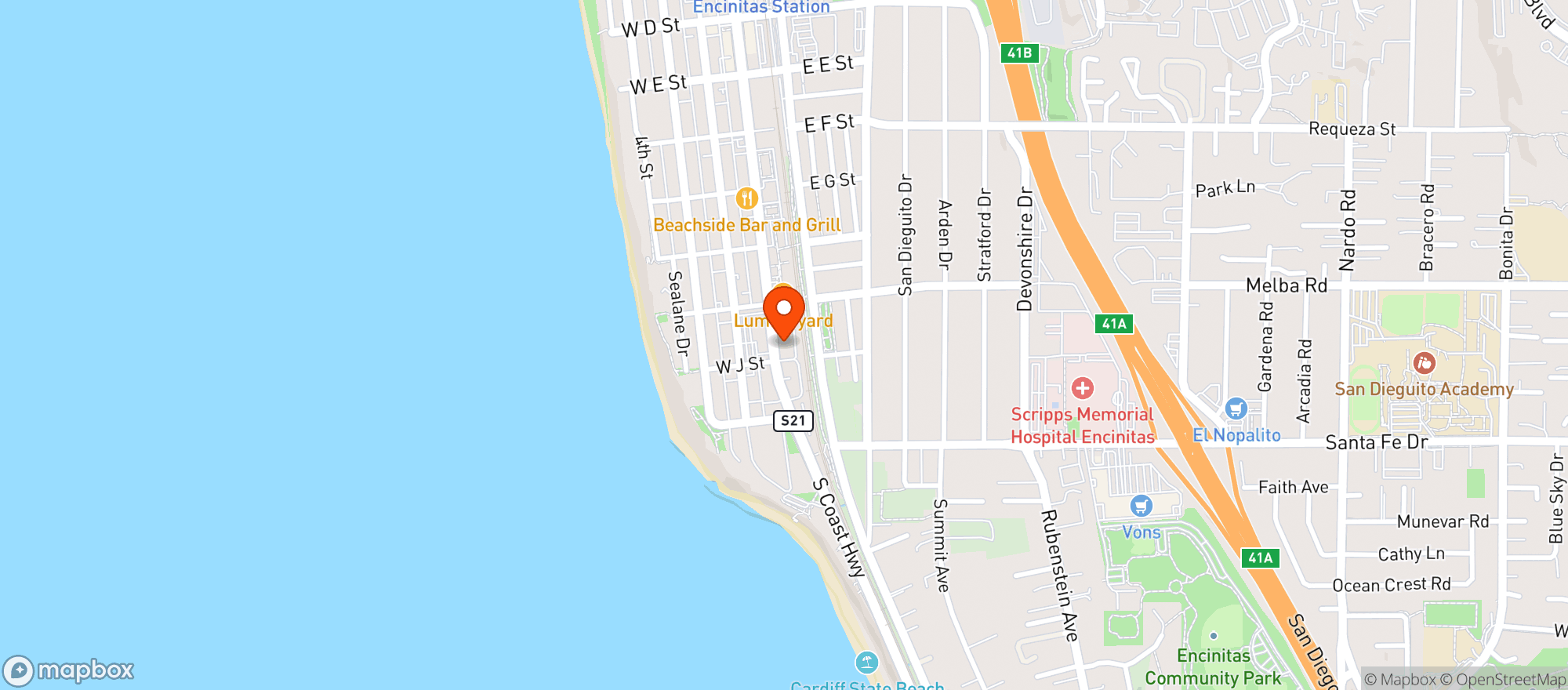 Map showing GOODONYA Organic