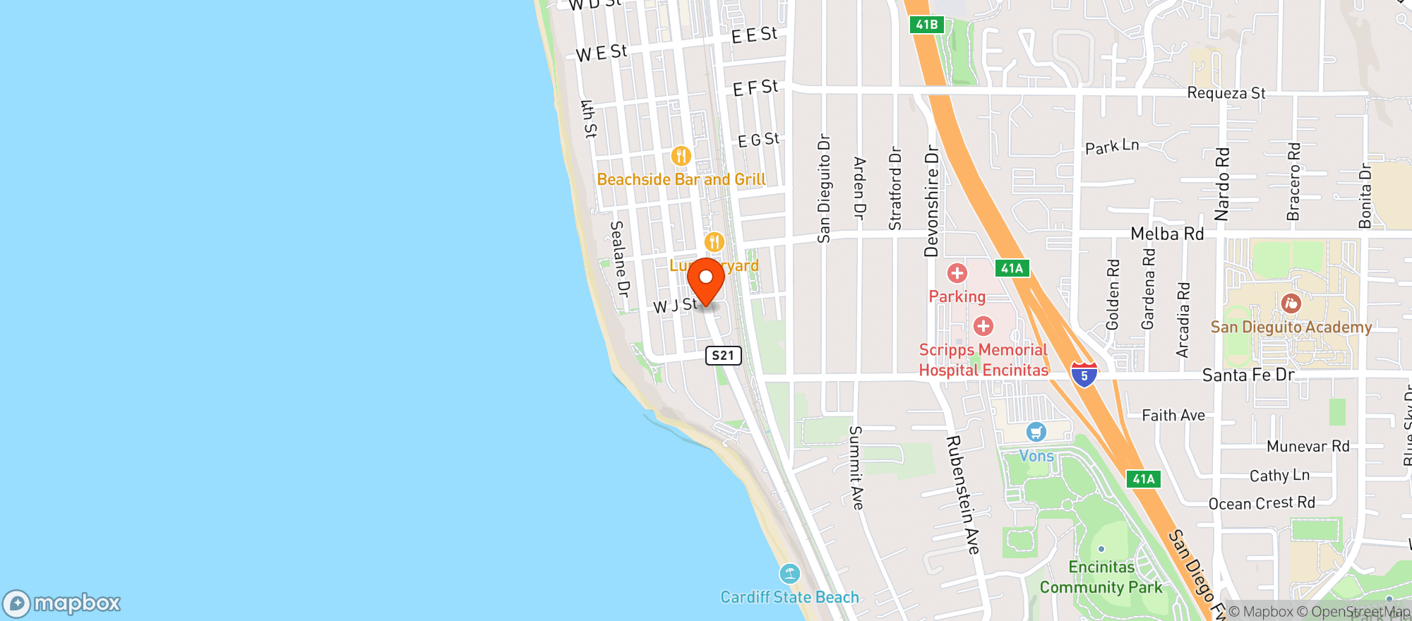 Map showing Union Kitchen & Tap