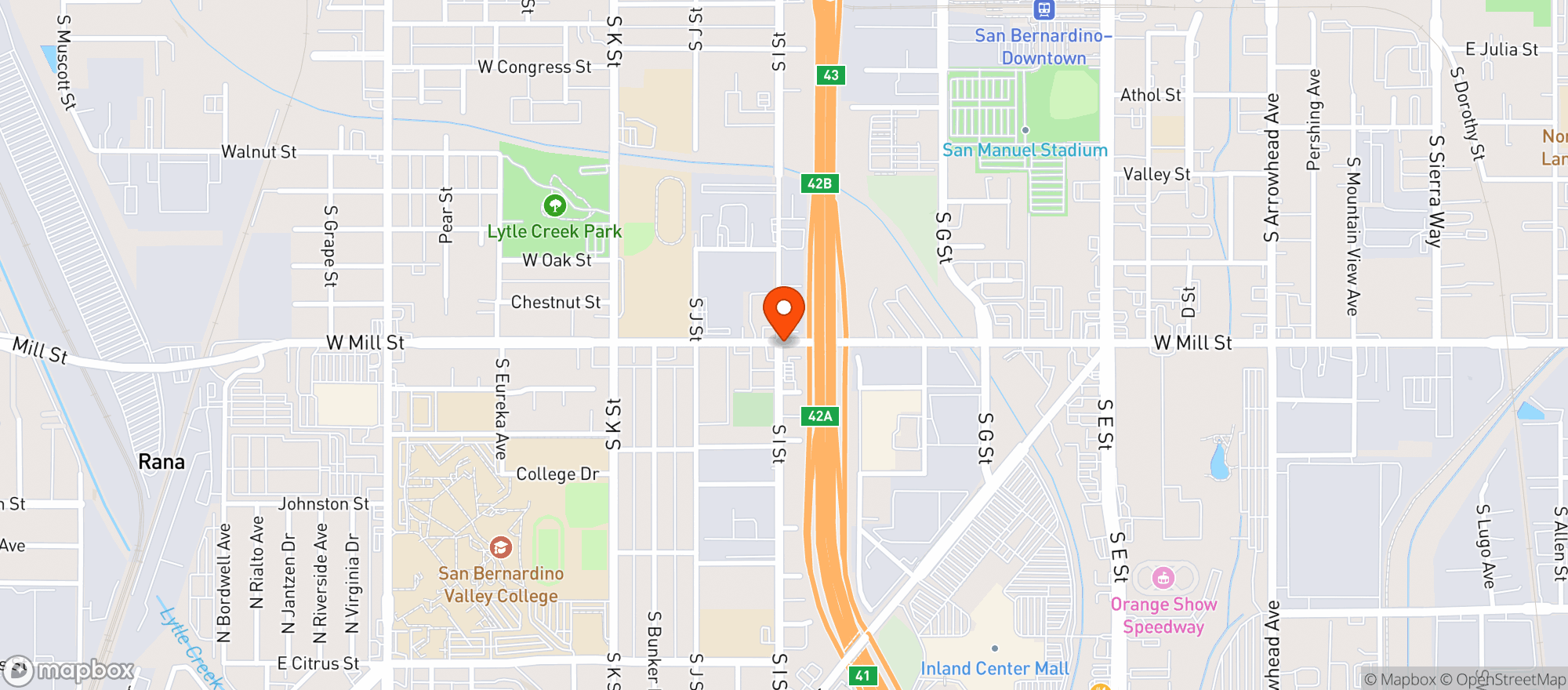 Map showing Circle K