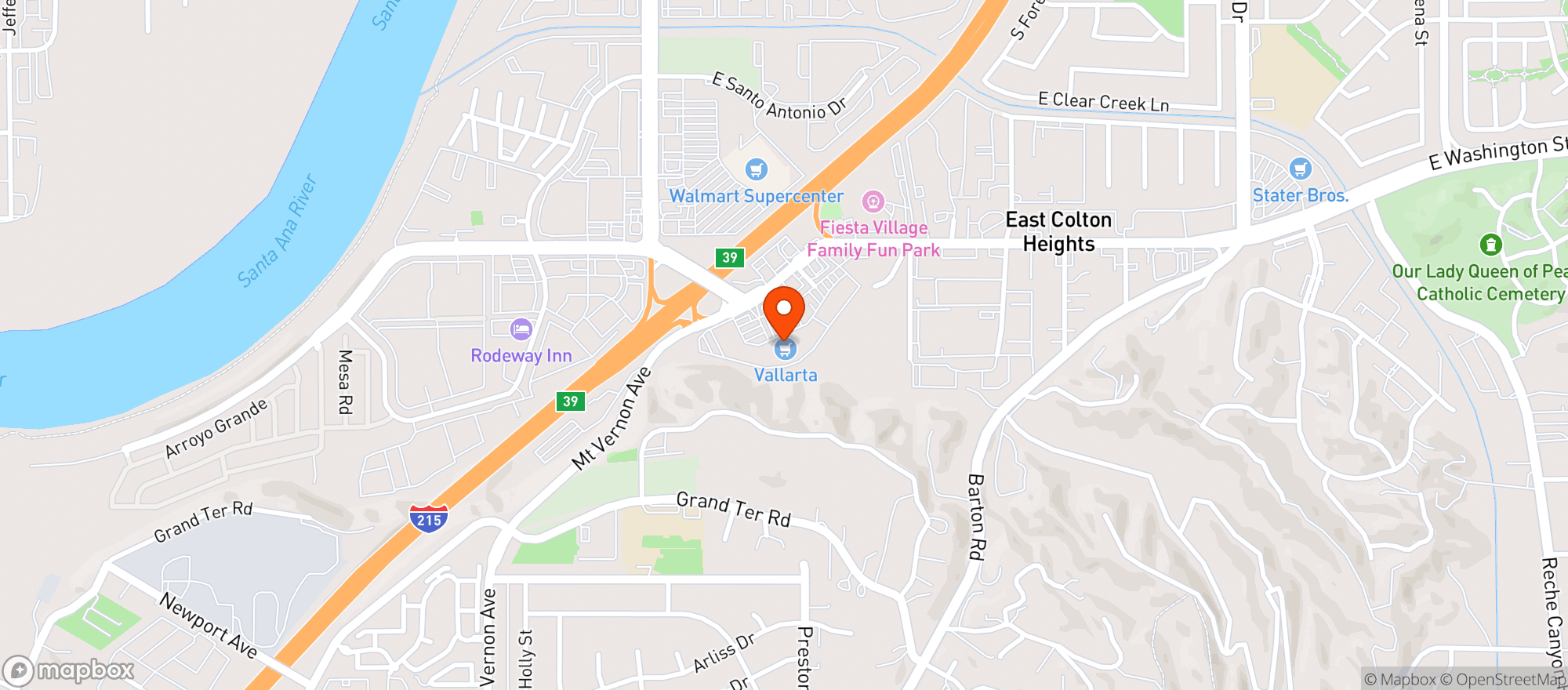 Map showing Vallarta Supermarket #65