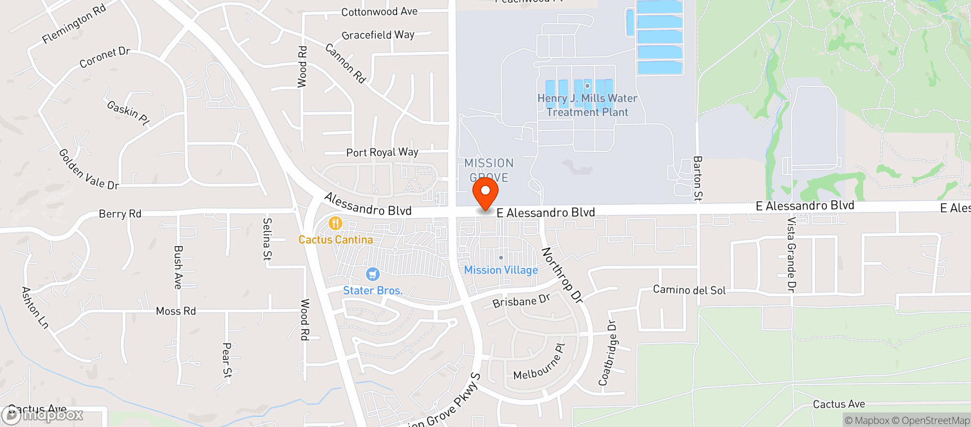 Map showing Gnc - 3485 - Mission Grove Plaza