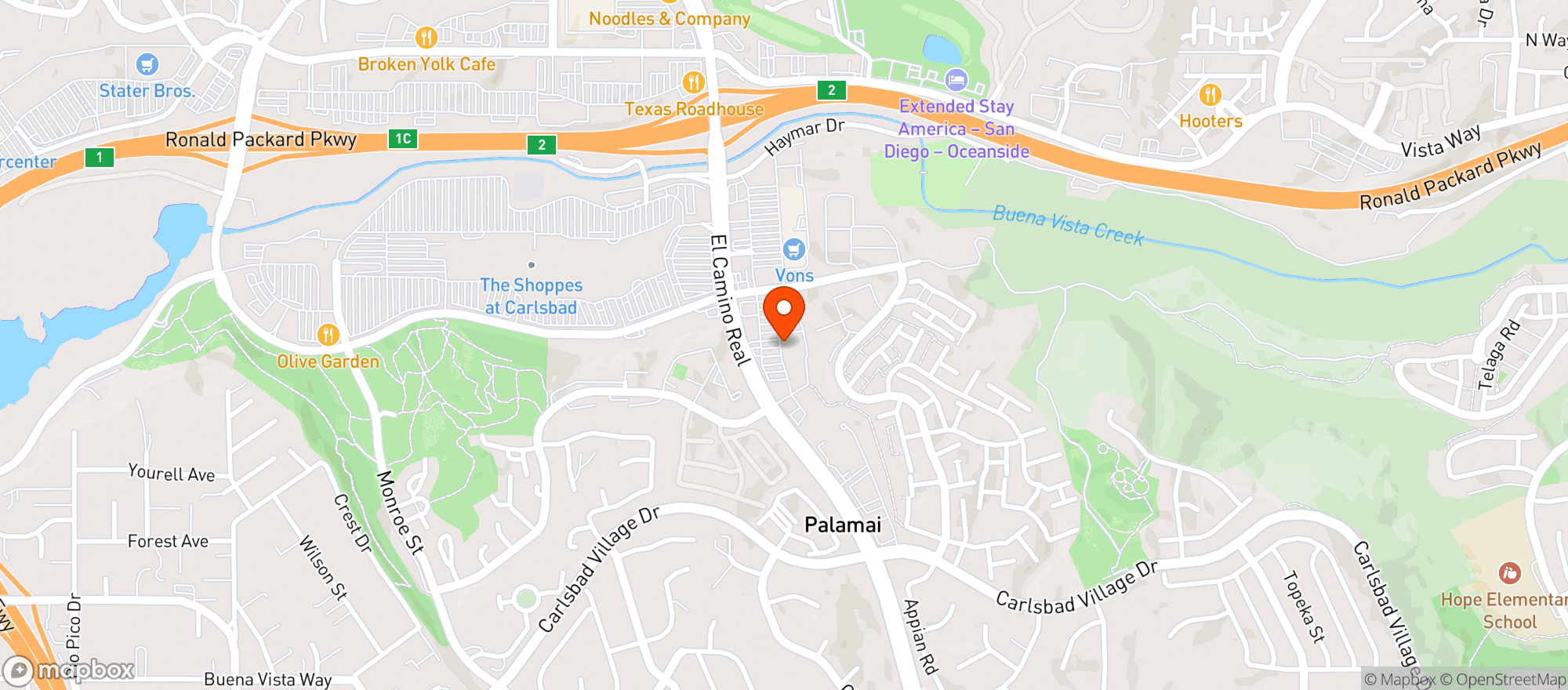 Map showing Sprouts Farmers Market